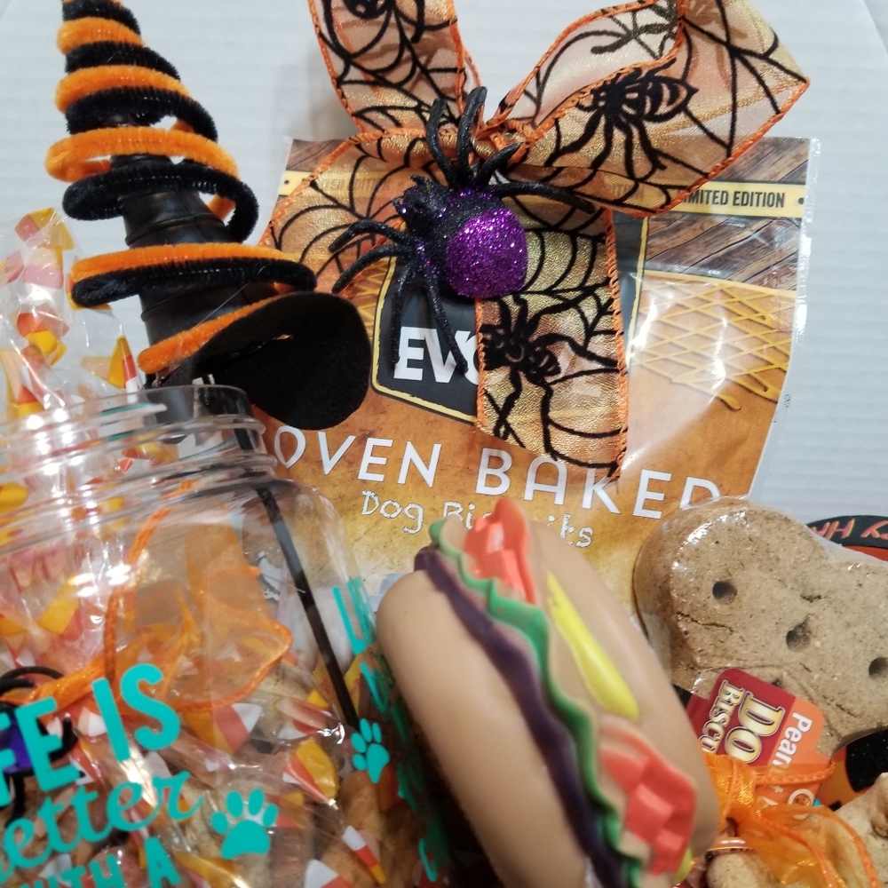 Dog Dish & Treat Container Halloween Gift for pups - Picture 5 of 7
